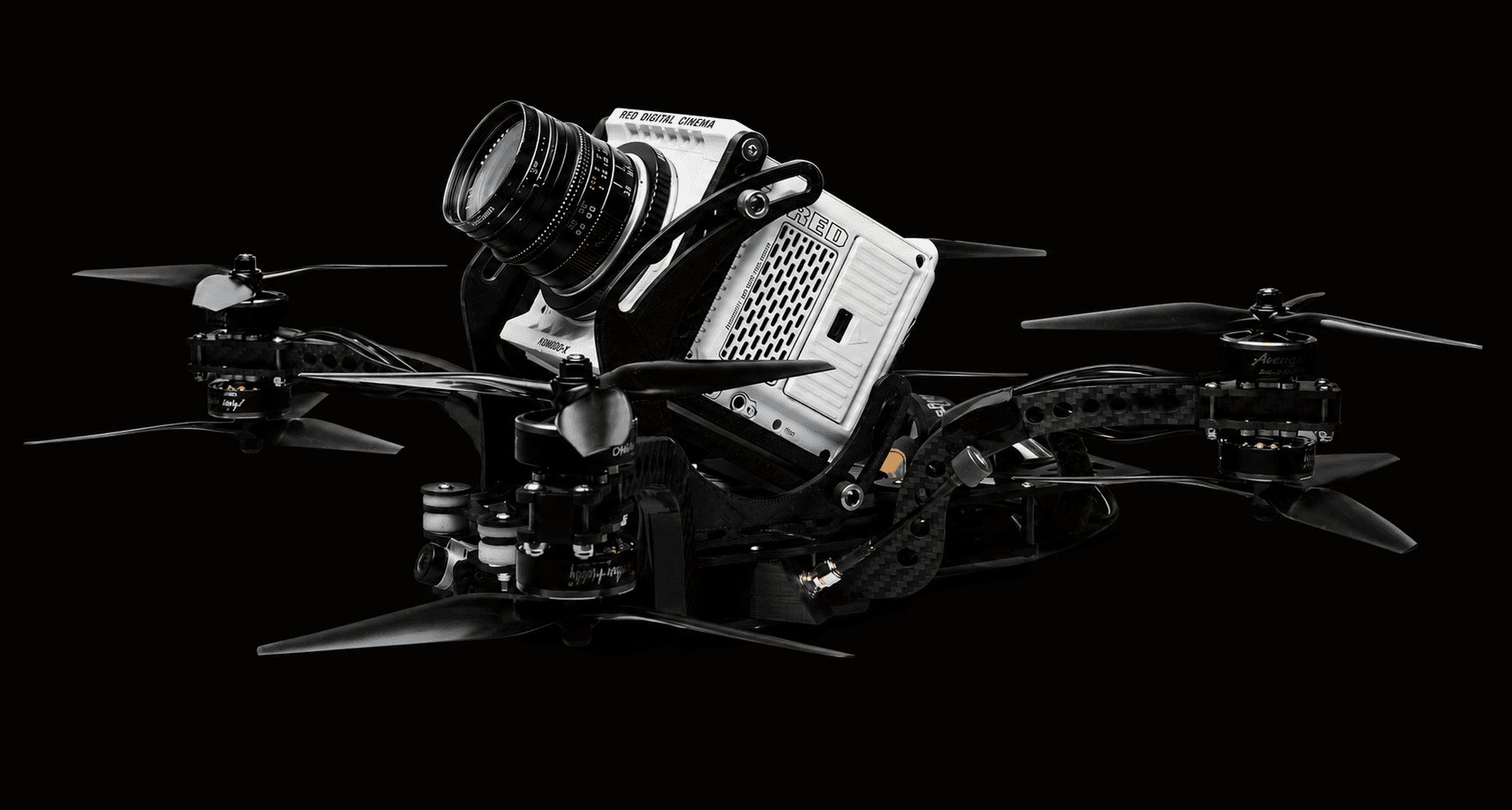 FPV drone in flight